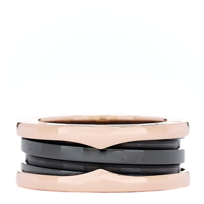 Bulgari 18K Rose Gold B.Zero1 Two-Band Ring 53 6.25 1 of 7