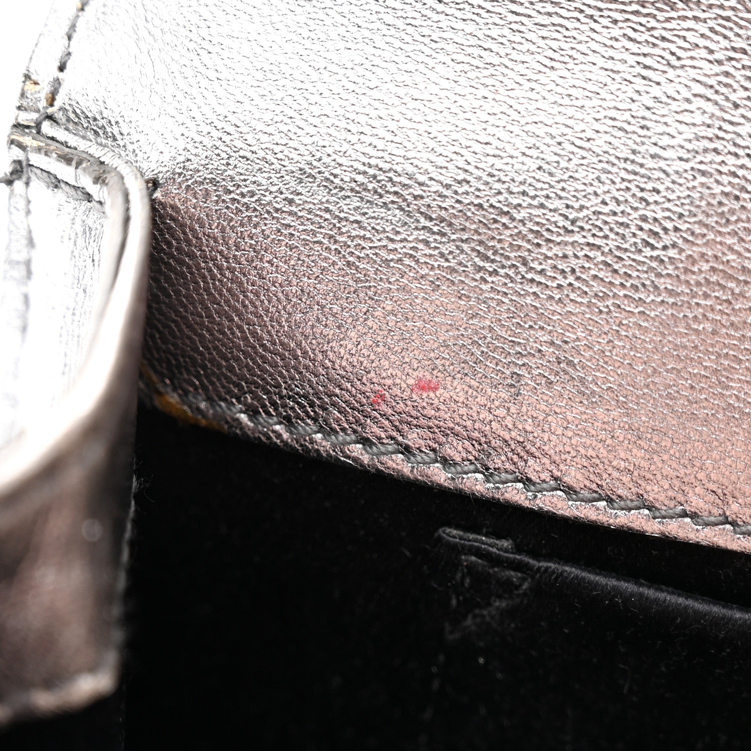 Saint Laurent Metallic Calfskin Y-Mail Clutch Silver 10 of 22