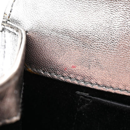 Saint Laurent Metallic Calfskin Y-Mail Clutch Silver 10 of 22