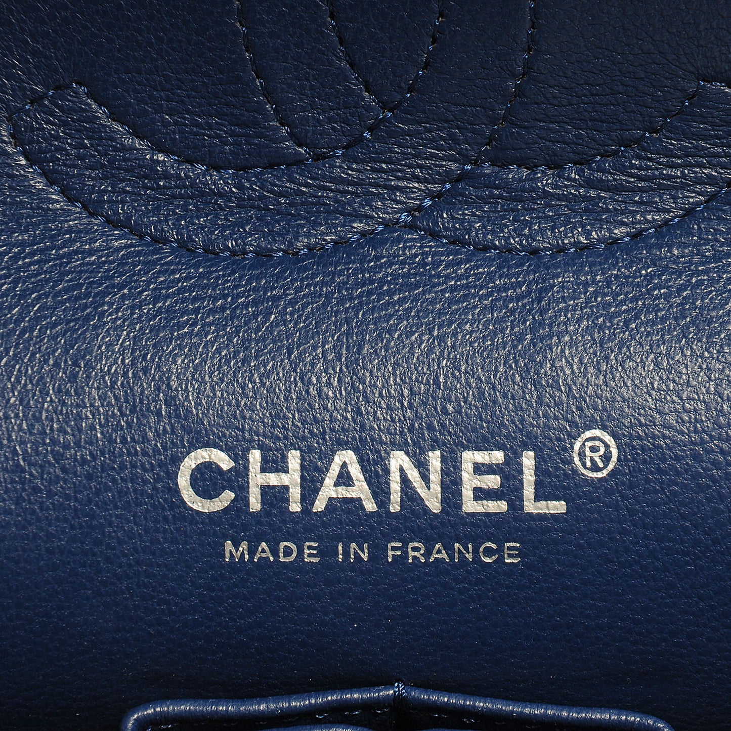Washed Caviar Medium Double Flap Blue