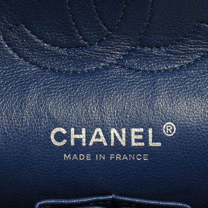 Chanel Washed Caviar Medium Double Flap Blue 6 of 8