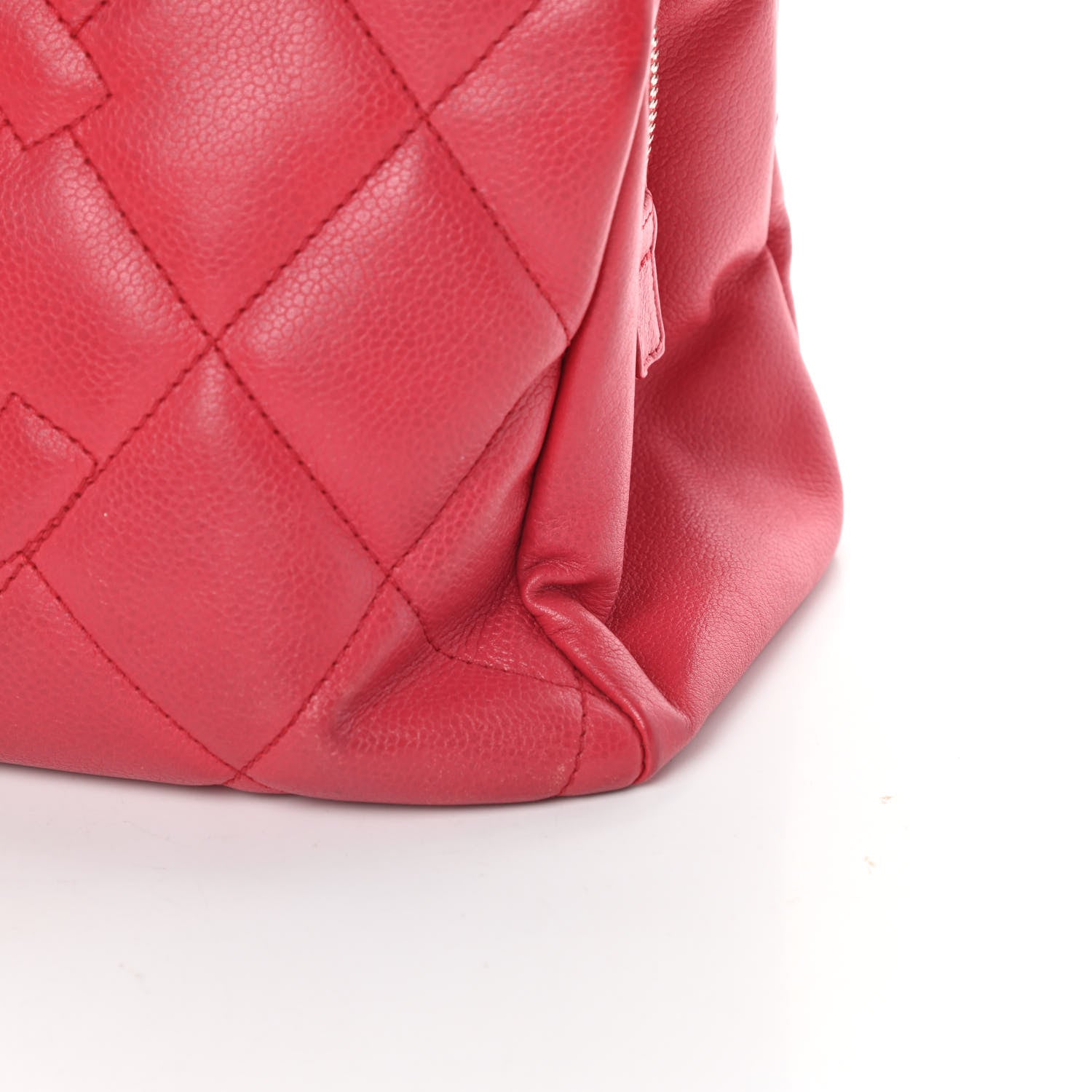 Chanel Soft Caviar Quilted CC Timeless Tote Fuchsia 17 of 19