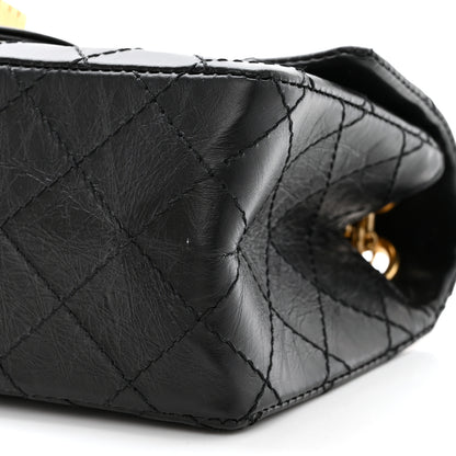 Chanel Aged Calfskin Quilted 2.55 Reissue Mini Flap Black 10 of 11