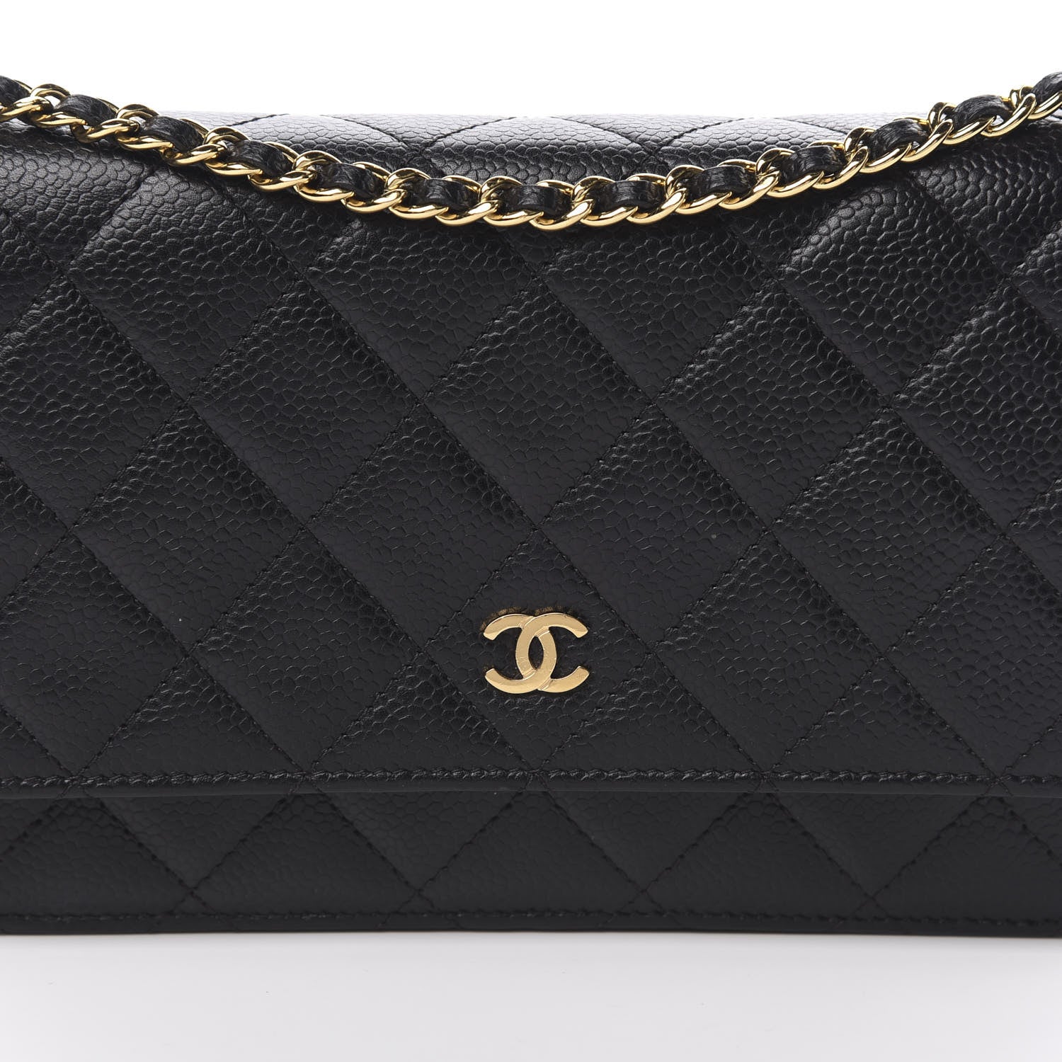 Chanel Caviar Quilted Wallet On Chain WOC Black 8 of 11