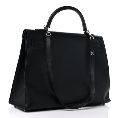 Hermes Epsom Kelly Sellier 40 Black 3 of 16