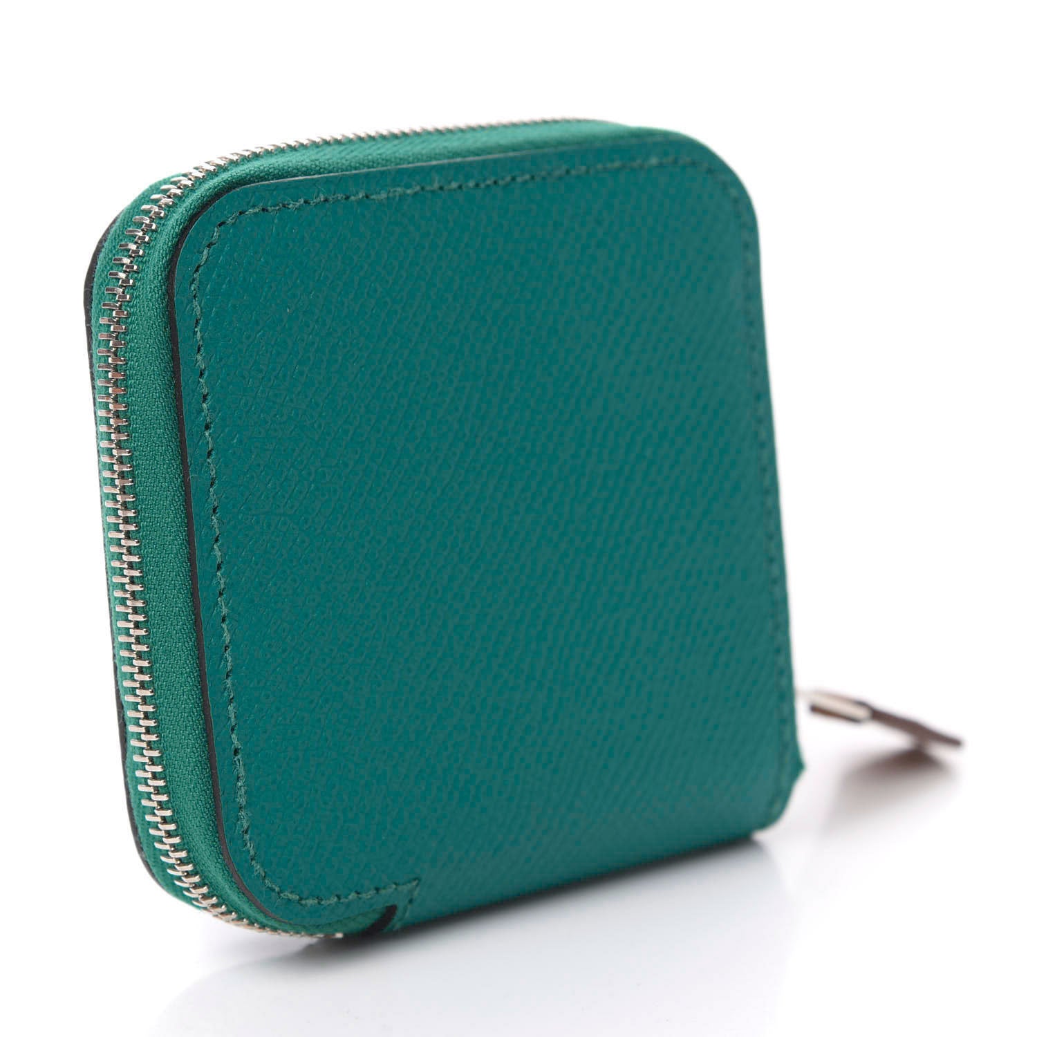 Hermes Epsom Silk'in Coin Purse Bleu Paon 3 of 8