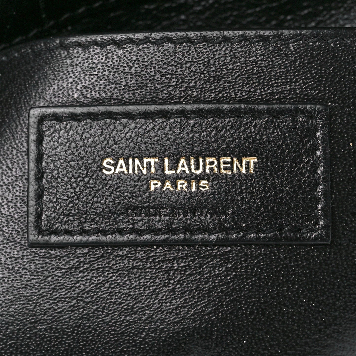 Patent Calfskin Matelasse Monogram Small Vicky Chain Bag Black