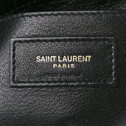 Saint Laurent Patent Calfskin Matelasse Monogram Small Vicky Chain Bag Black 7 of 12