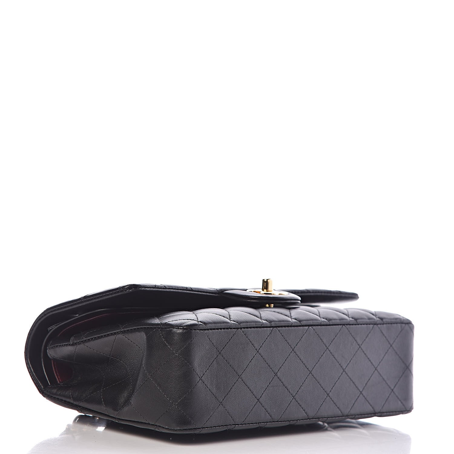 Chanel Lambskin Quilted Medium Double Flap Black 4 of 10