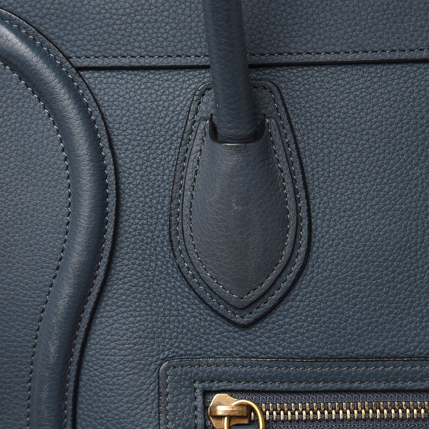 Drummed Calfskin Micro Luggage Orage