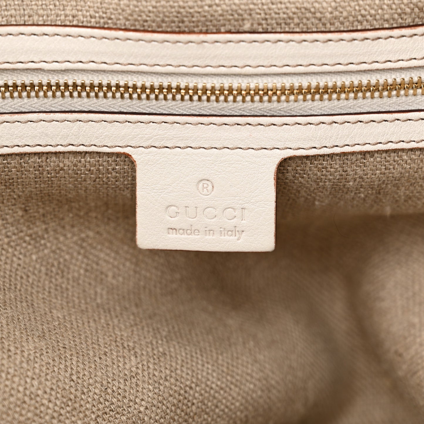 Monogram Large Positano Tote Off White