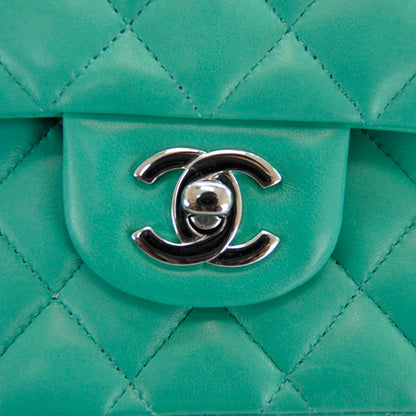 Chanel Lambskin Medium Double Flap Menthe Green 5 of 10