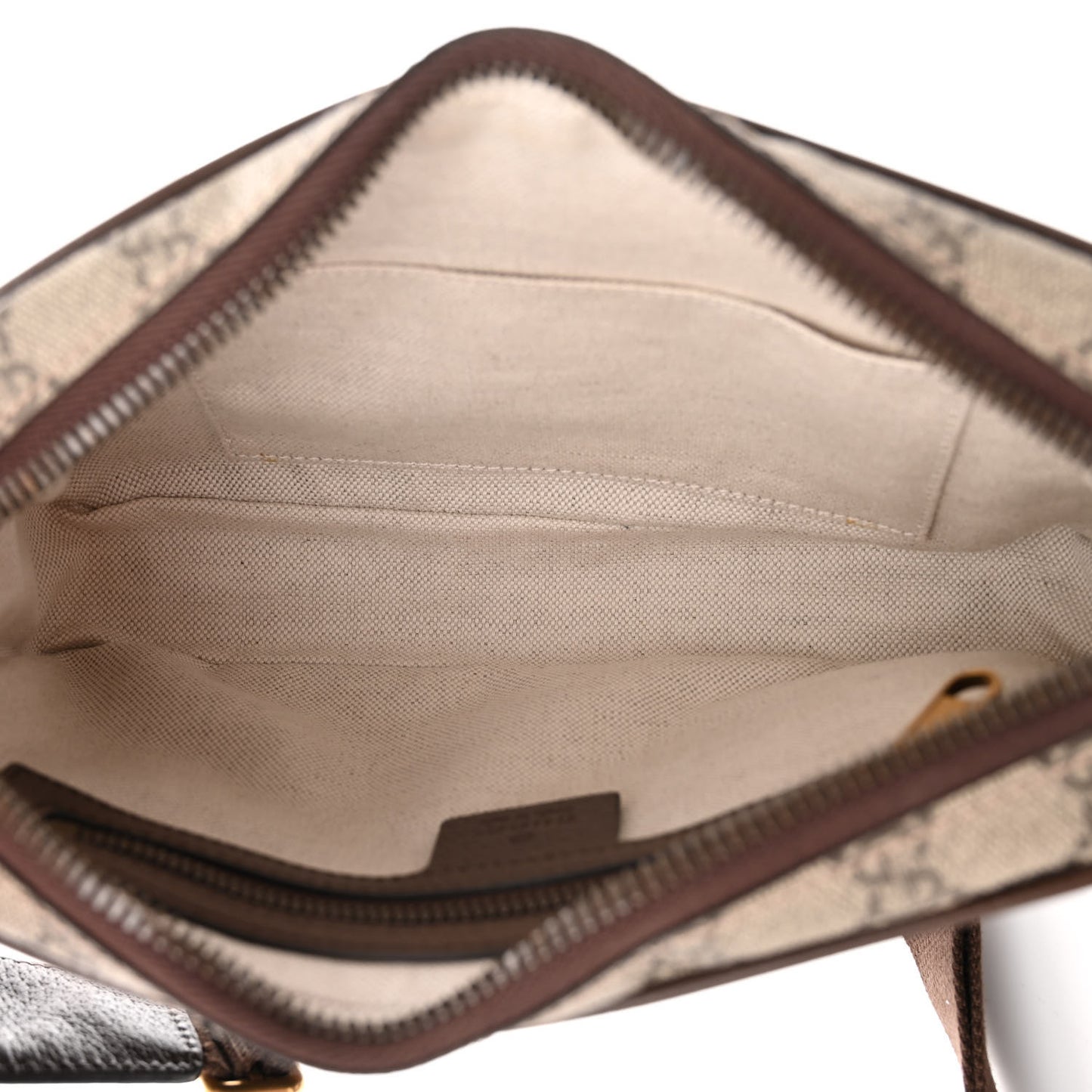Soft GG Supreme Monogram Medium Ophidia Belt Bag Dark Brown