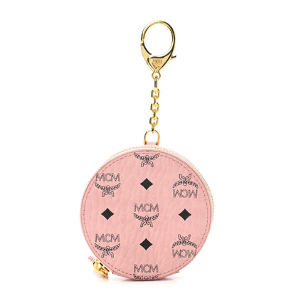 MCM Visetos Round Coin Pouch Pink 1 of 5