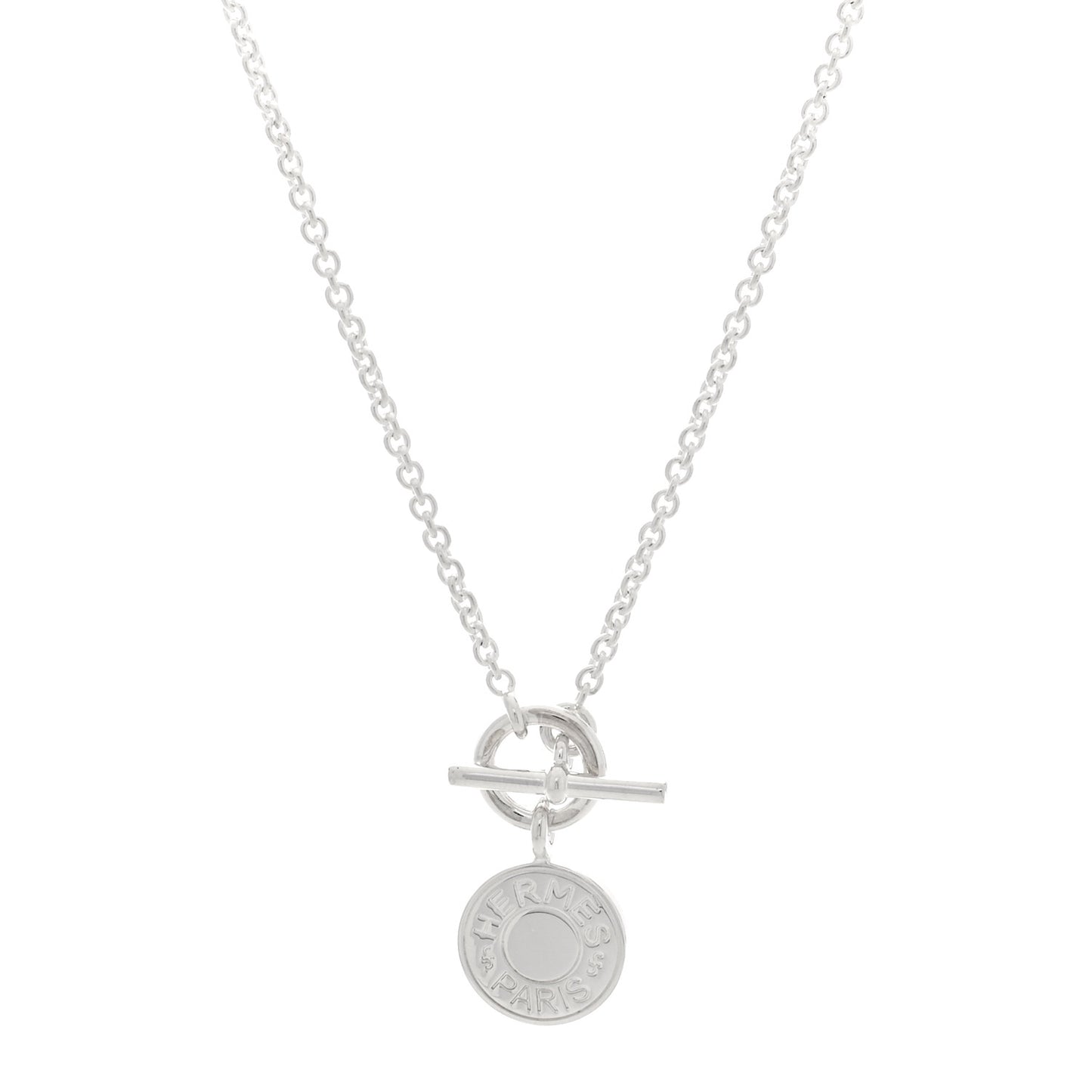 Sterling Silver Mini Clou de Selle Charm Pendant Necklace