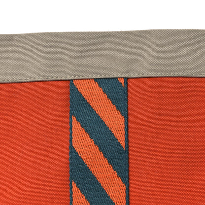 Hermes Canvas Jimetou PM Orange Feu Gris Ponce 8 of 12