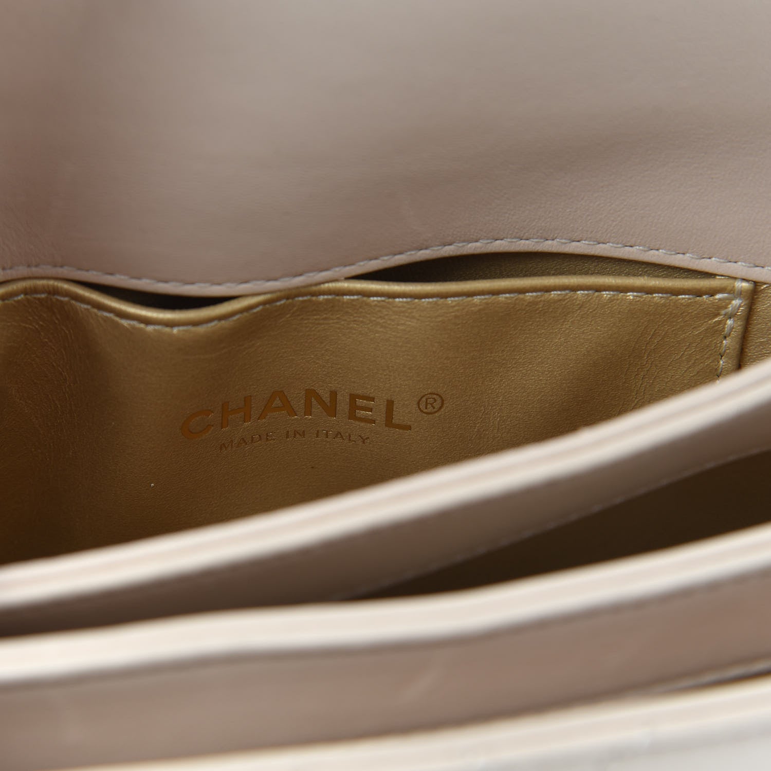 Chanel Lambskin Quilted Mini Trendy Spirit Top Handle Flap Beige 6 of 12