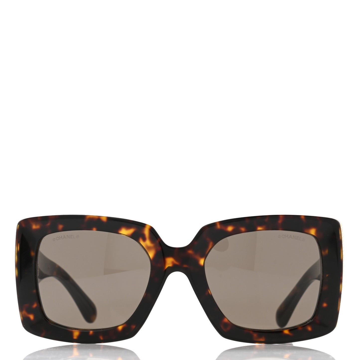 Acetate Rectangle Sunglasses 5435 Tortoise