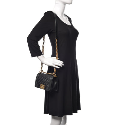 Chanel Caviar Quilted Small Boy Flap Black 2 of 9