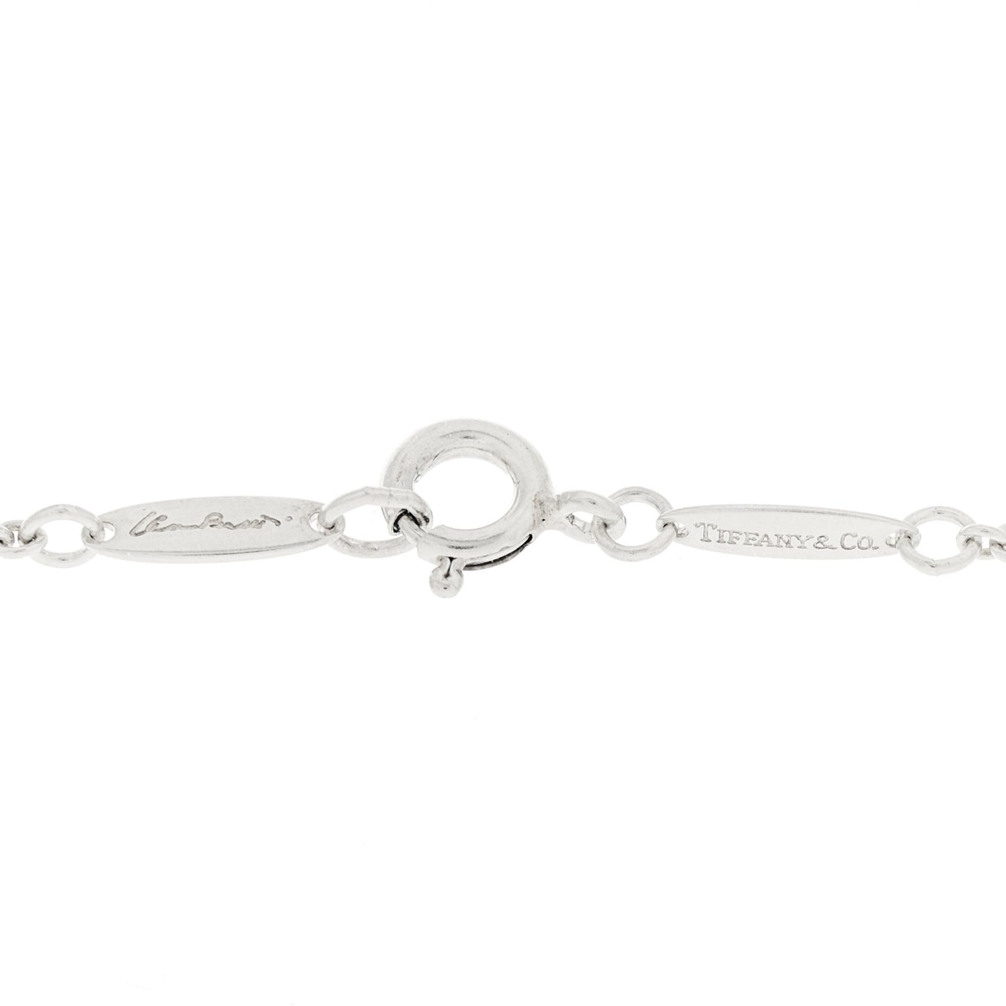 Sterling Silver Elsa Peretti Infinity Cross Pendant Necklace
