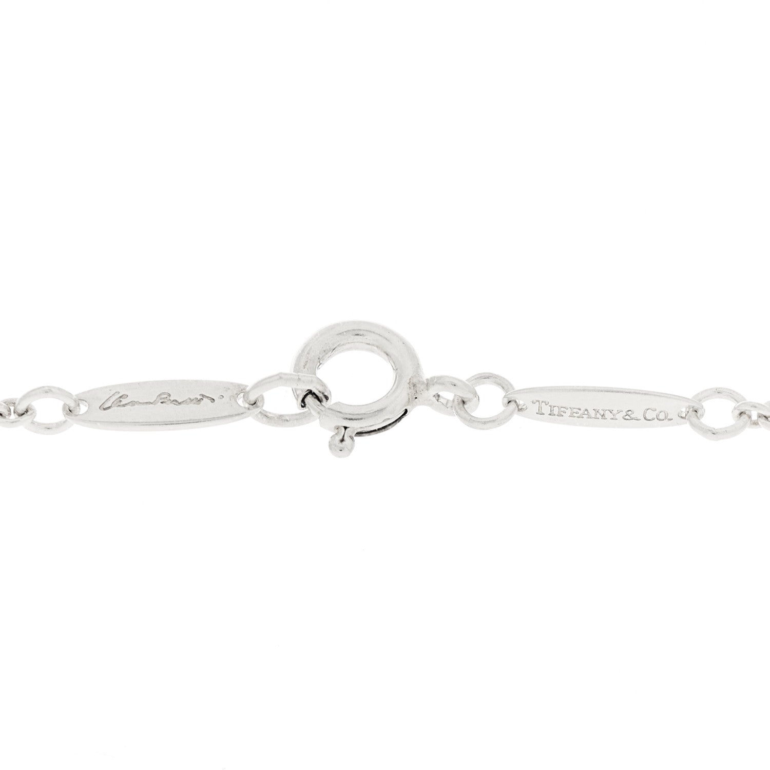 Tiffany Sterling Silver Elsa Peretti Infinity Cross Pendant Necklace 5 of 7