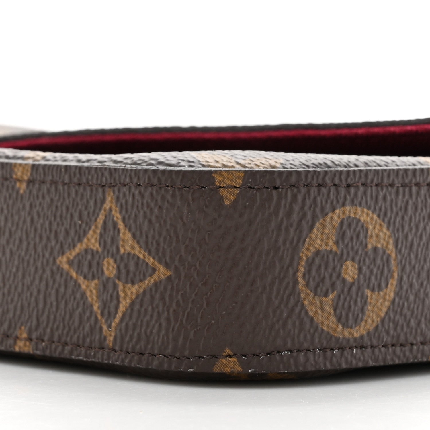 Louis Vuitton Monogram Pochette Felicie Chain Wallet Fuchsia 8 of 10
