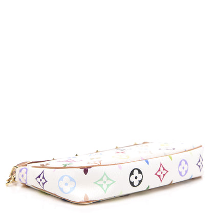 Louis Vuitton Monogram Multicolor Pochette Accessories White 3 of 8