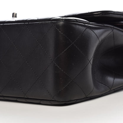 Chanel Lambskin Quilted Jumbo Double Flap Black 11 of 12
