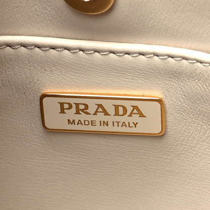 Prada Spazzolato Cleo Adjustable Strap Shoulder Bag Avorio 6 of 10