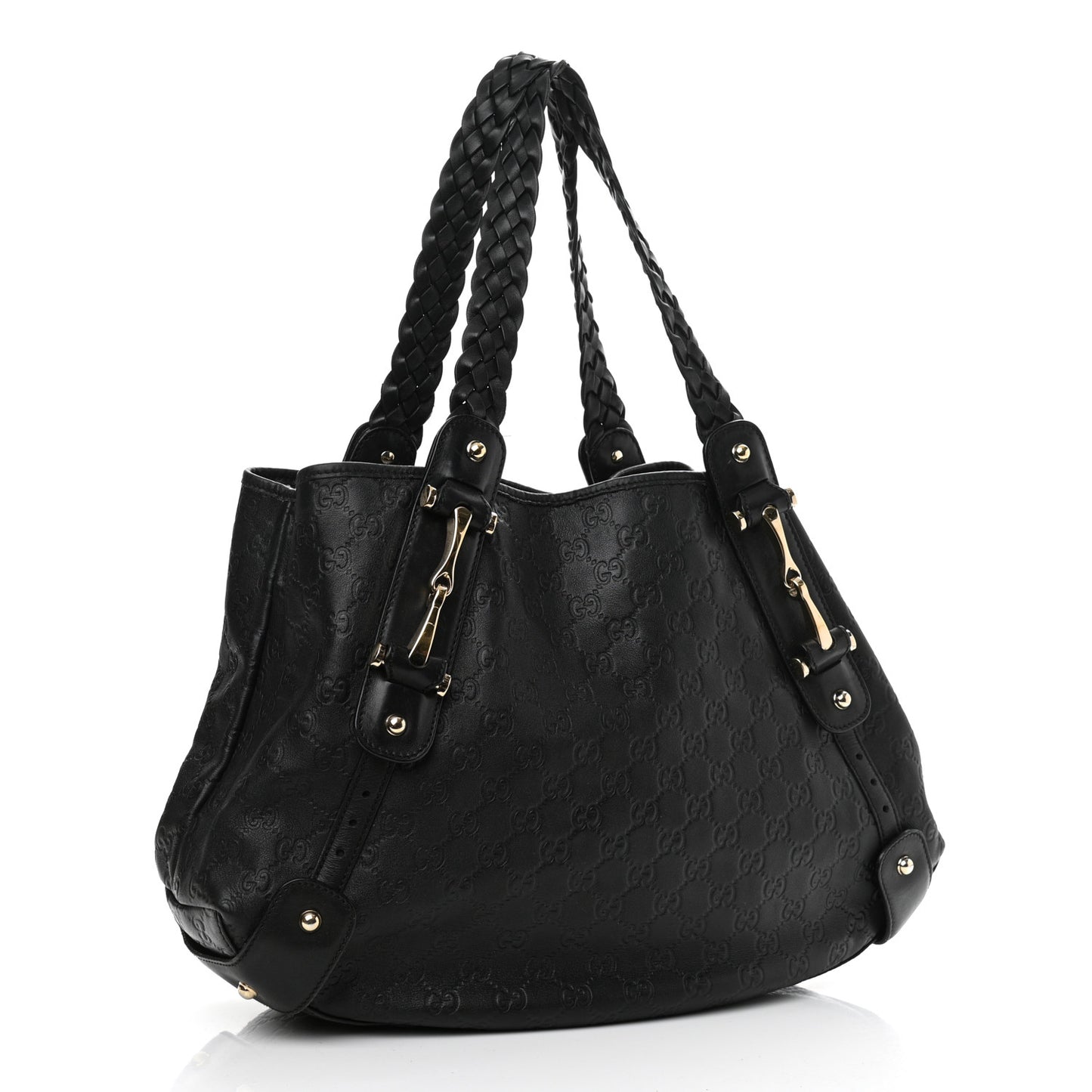Guccissima Medium Pelham Shoulder Bag Black