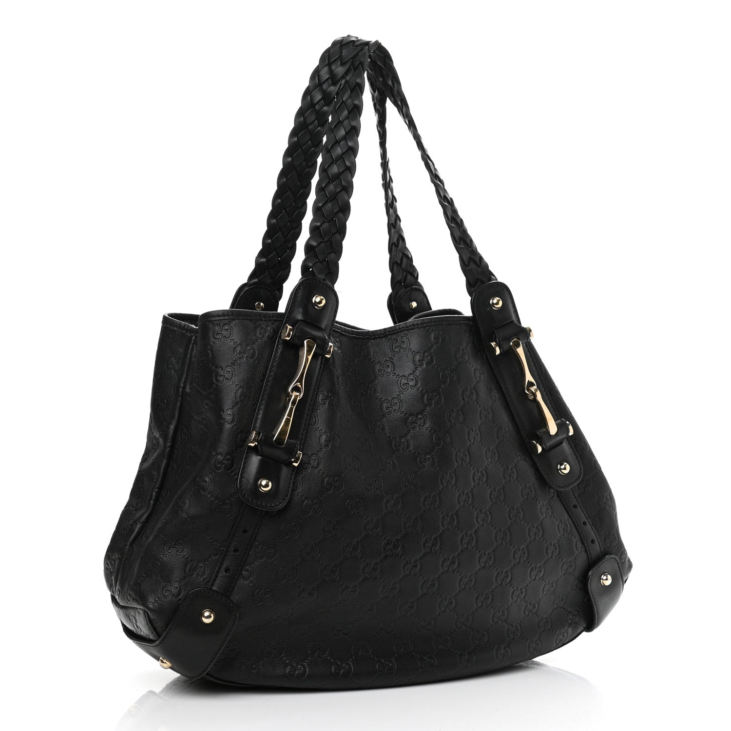 Gucci Guccissima Medium Pelham Shoulder Bag Black 3 of 14