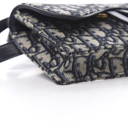 Christian Dior Oblique Saddle Belt Bag Blue 9 of 11