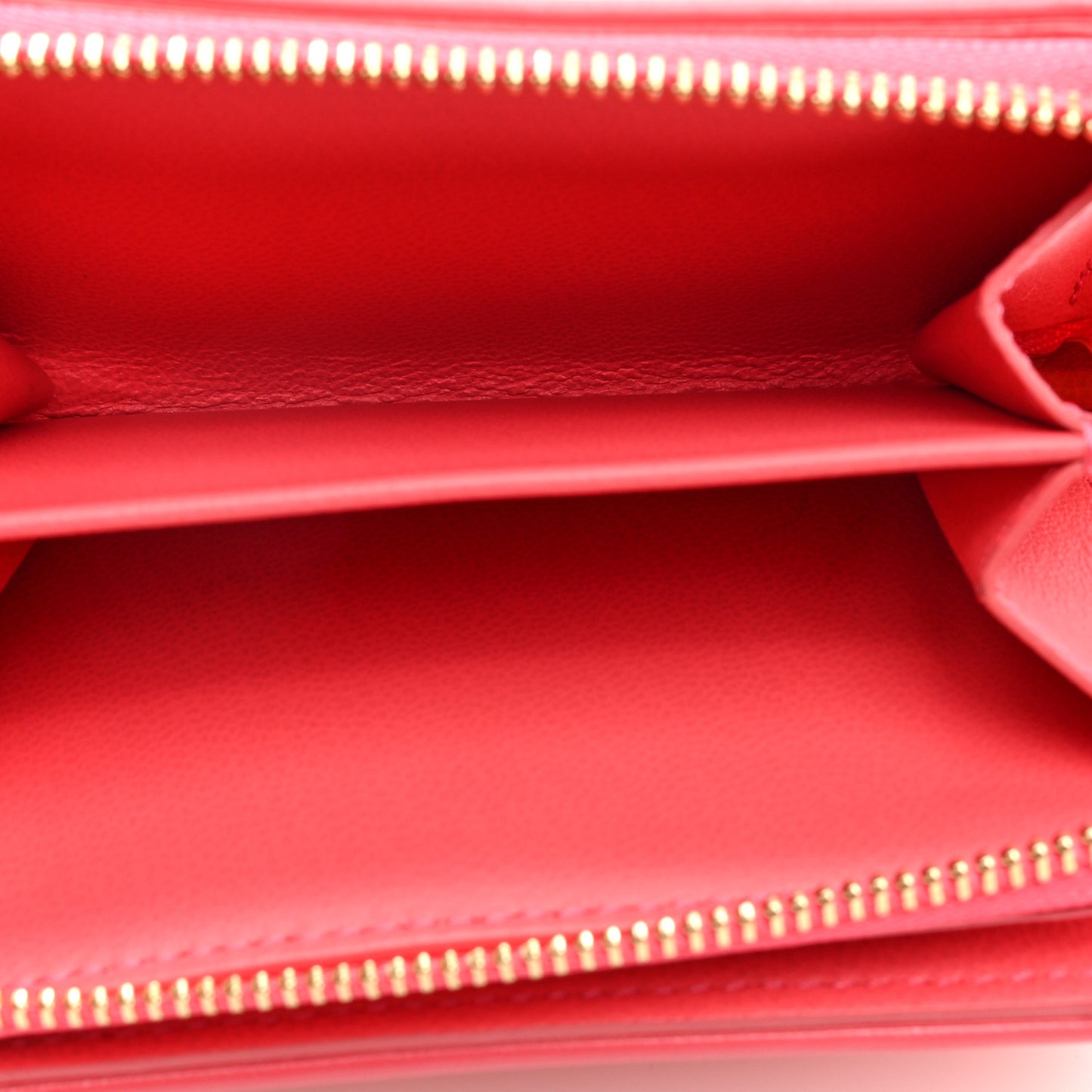 Lambskin Embossed Monogram Lou Coussin Wallet Pink