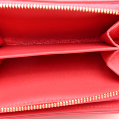 Louis Vuitton Lambskin Embossed Monogram Lou Coussin Wallet Pink 5 of 8