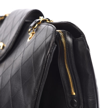 Chanel Calfskin Stitched XL Weekender Black 17 of 20