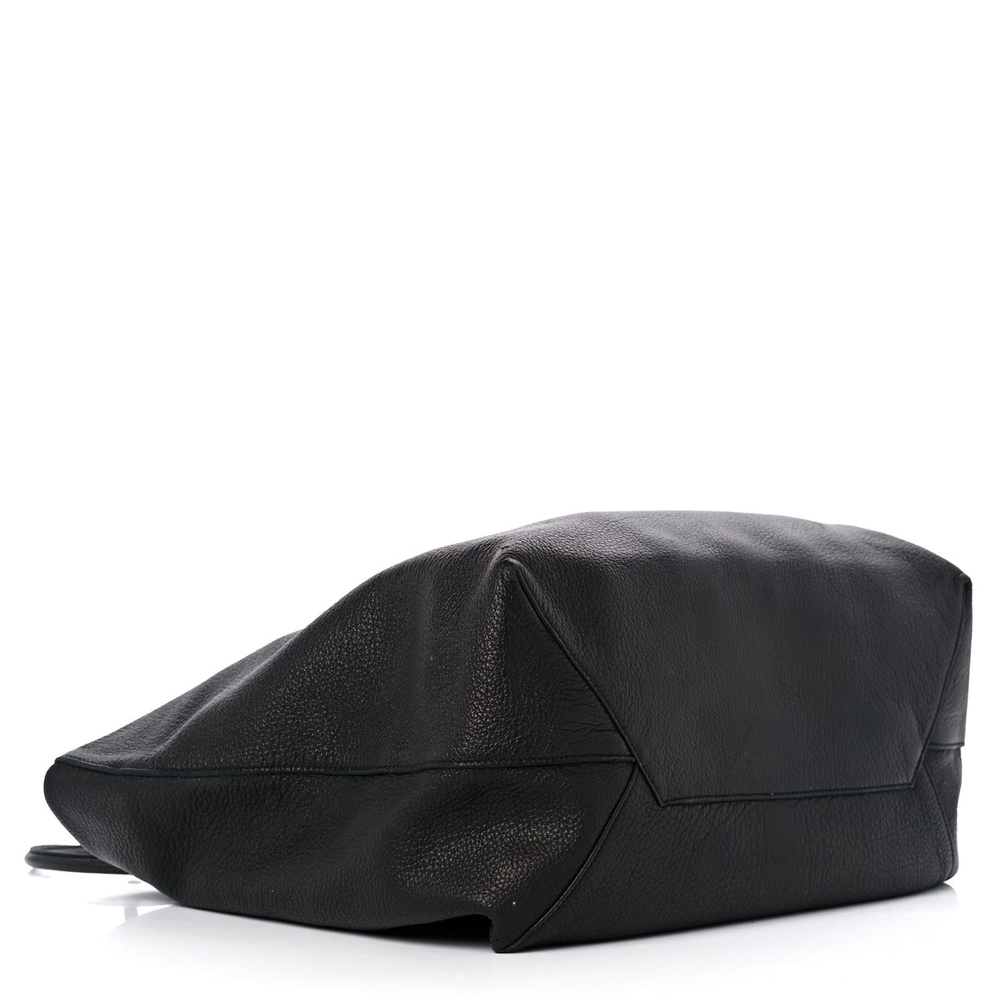 Cervo Deerskin Shopper Tote Black