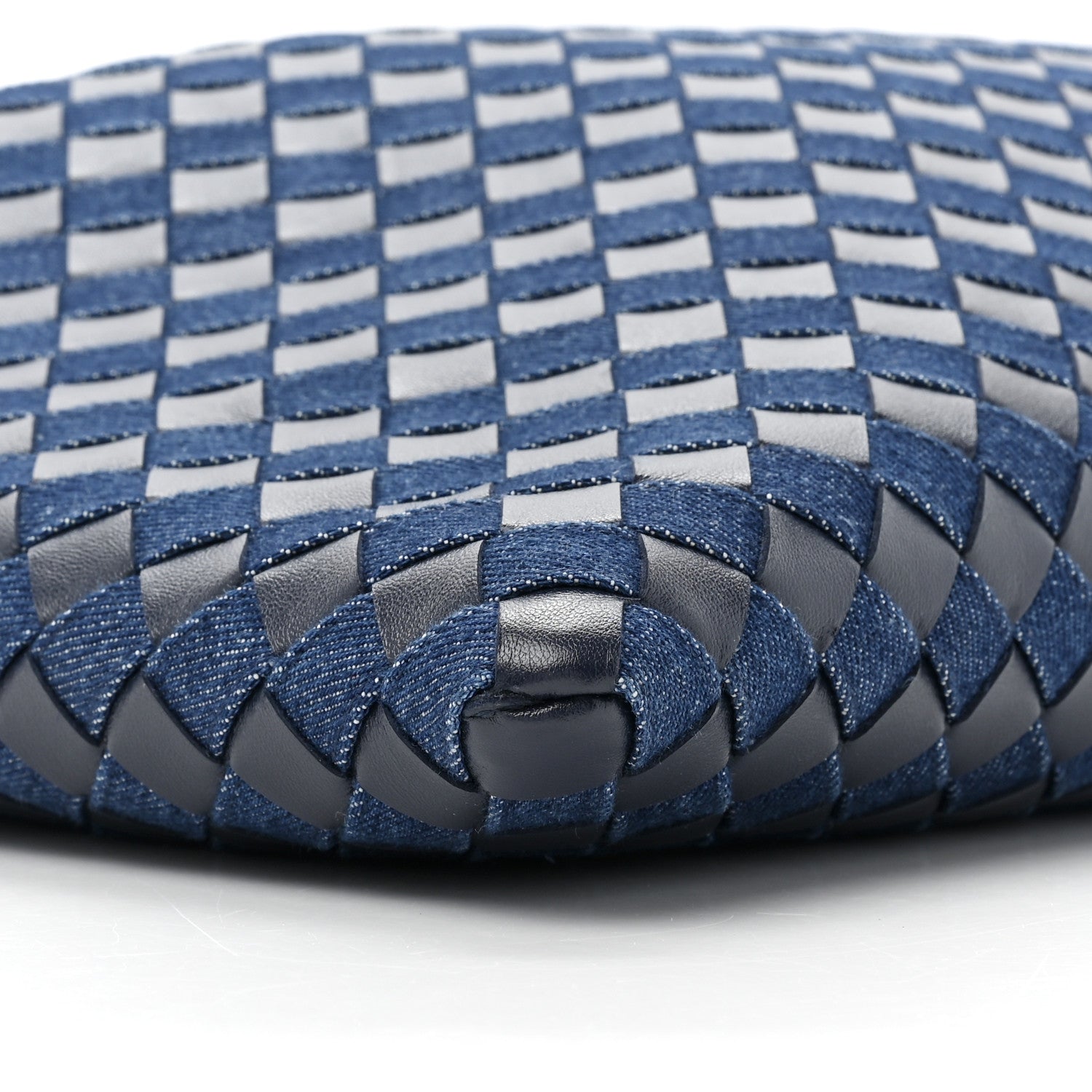 Bottega Veneta Denim Calfskin Intrecciato Large Hop Abyss Indigo 9 of 9
