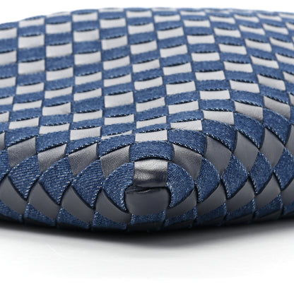Bottega Veneta Denim Calfskin Intrecciato Large Hop Abyss Indigo 9 of 9