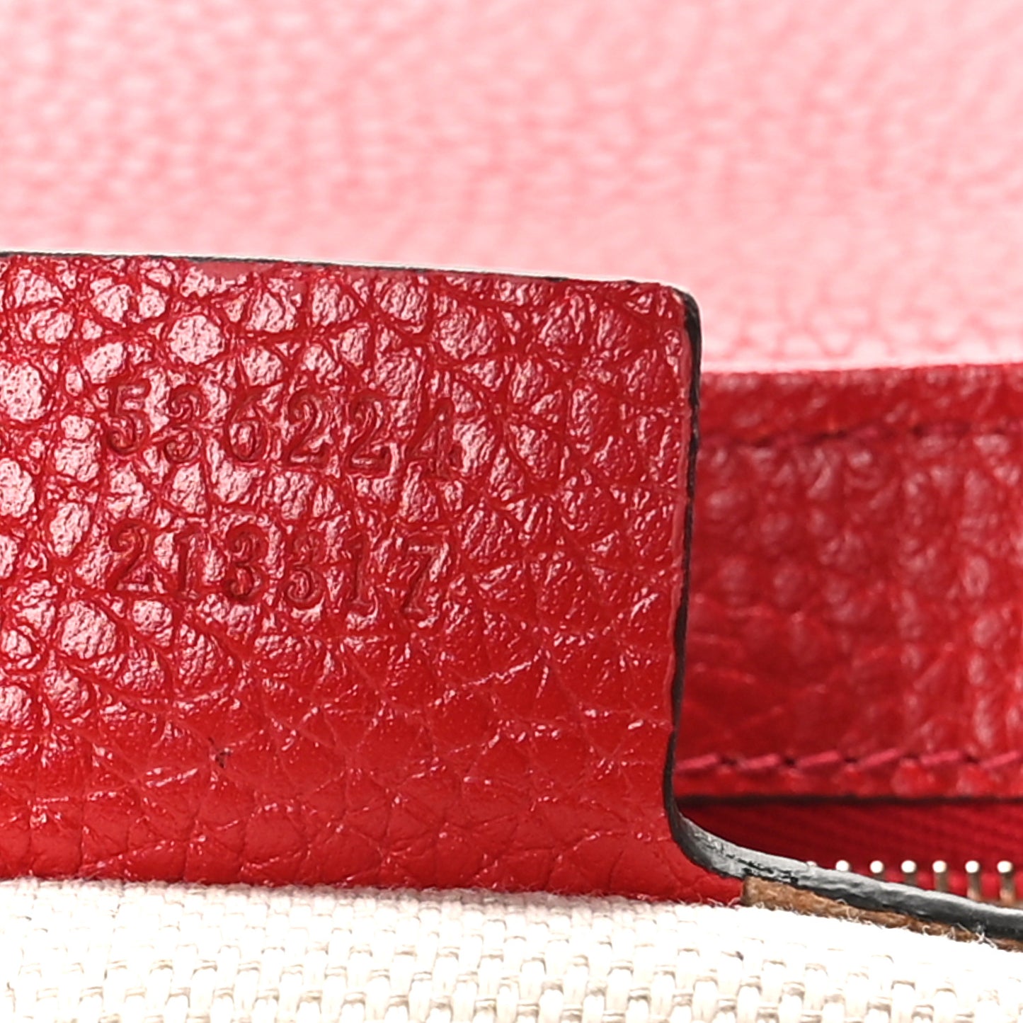 Pebbled Calfskin Medium Soho Flap Crossbody Vibrant Red