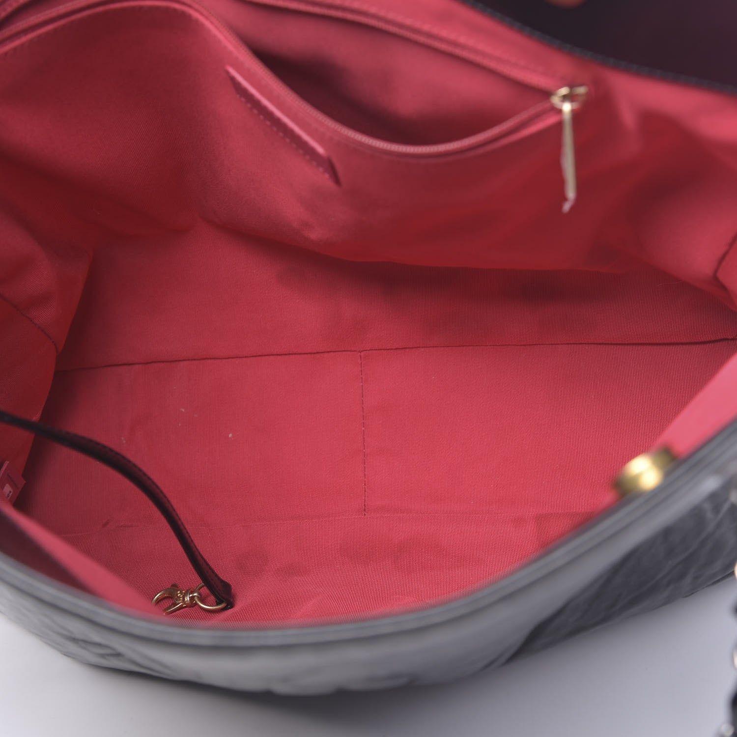 Chanel Shiny Aged Calfskin Quilted Large Shopping Bag Black 5 of 12