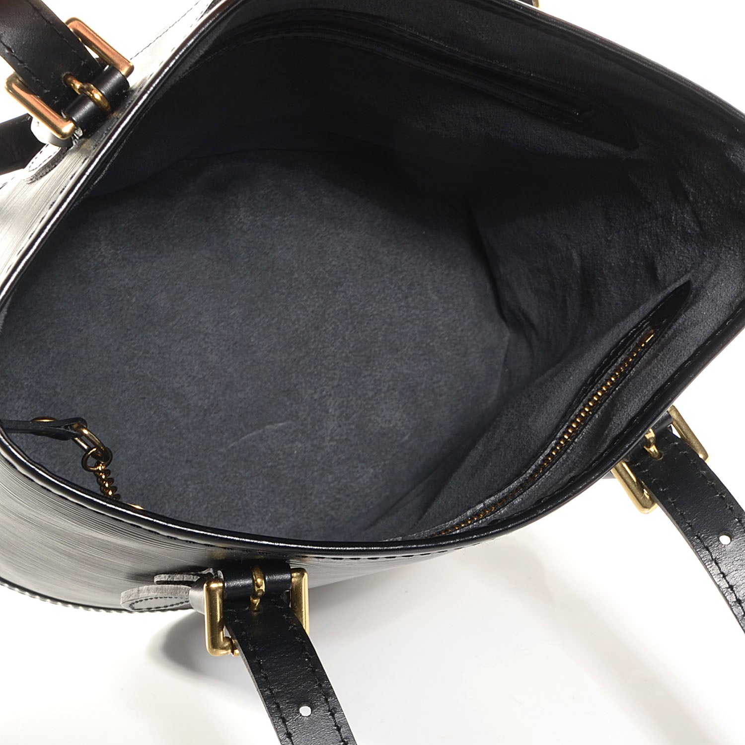 Louis Vuitton Epi Petit Bucket 23 Black 5 of 8