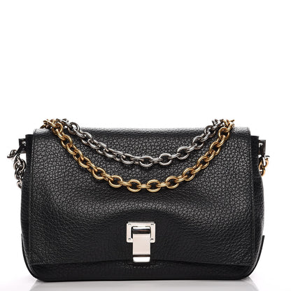 Proenza Schouler Pebbled Calfskin Small Courier Black 1 of 11