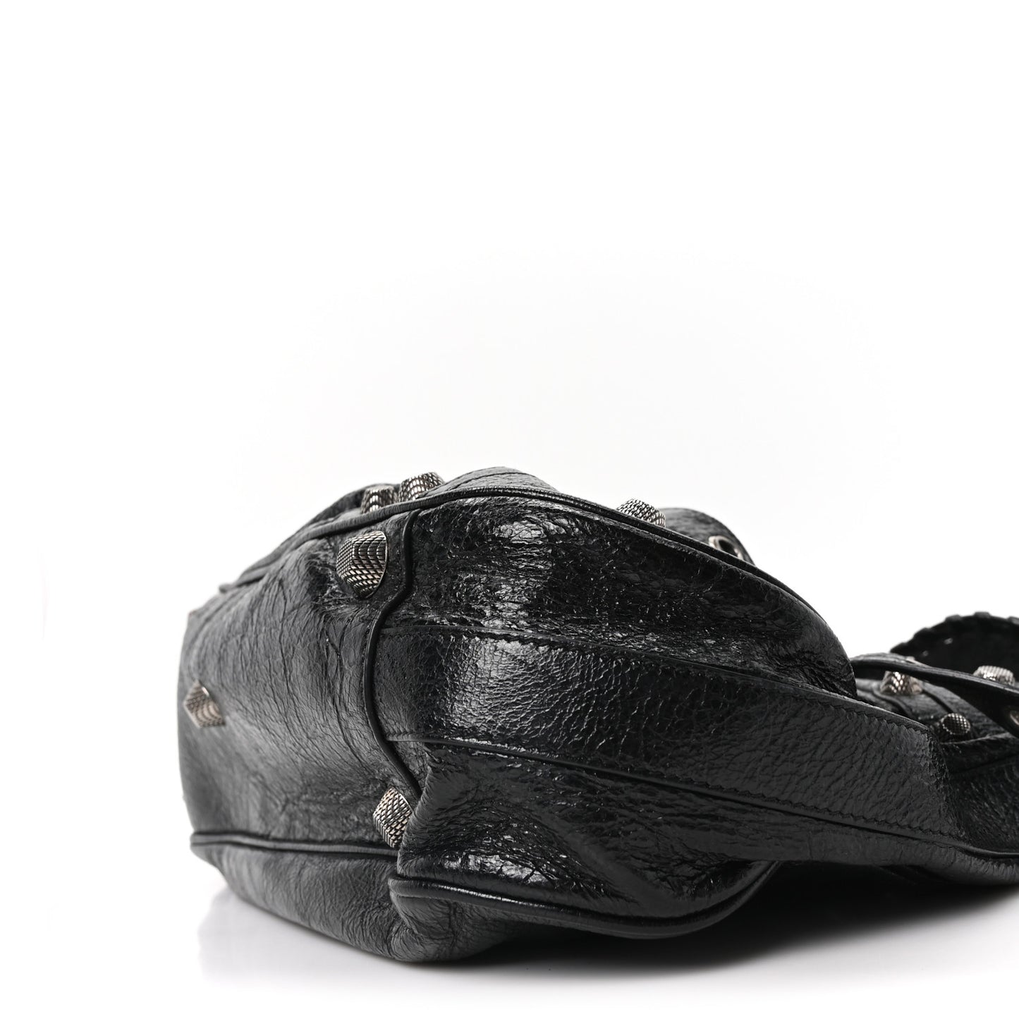 Agneau Arena Medium Le Cagole Shoulder Bag Black