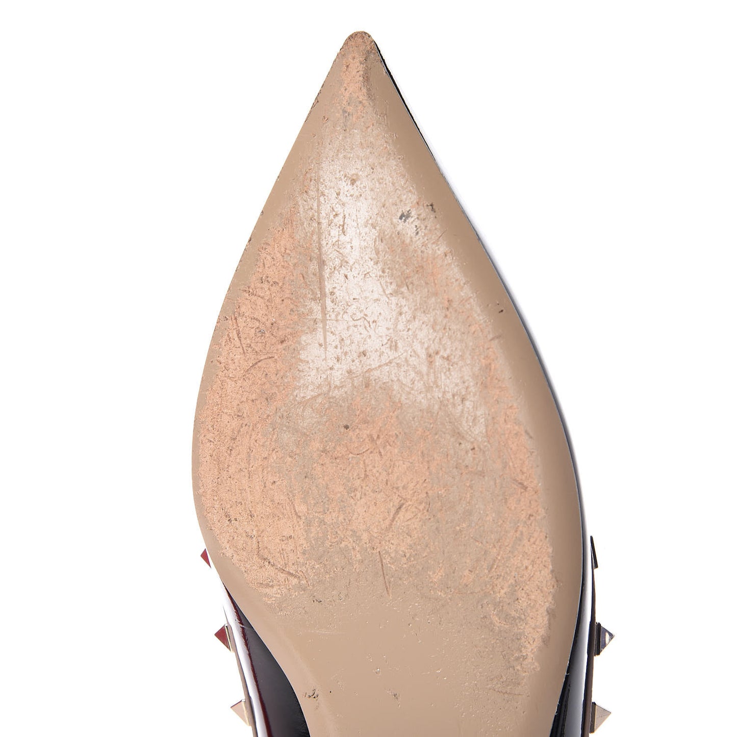 Patent Rockstud Cage Ballerina Flats 40.5 Black Poudre
