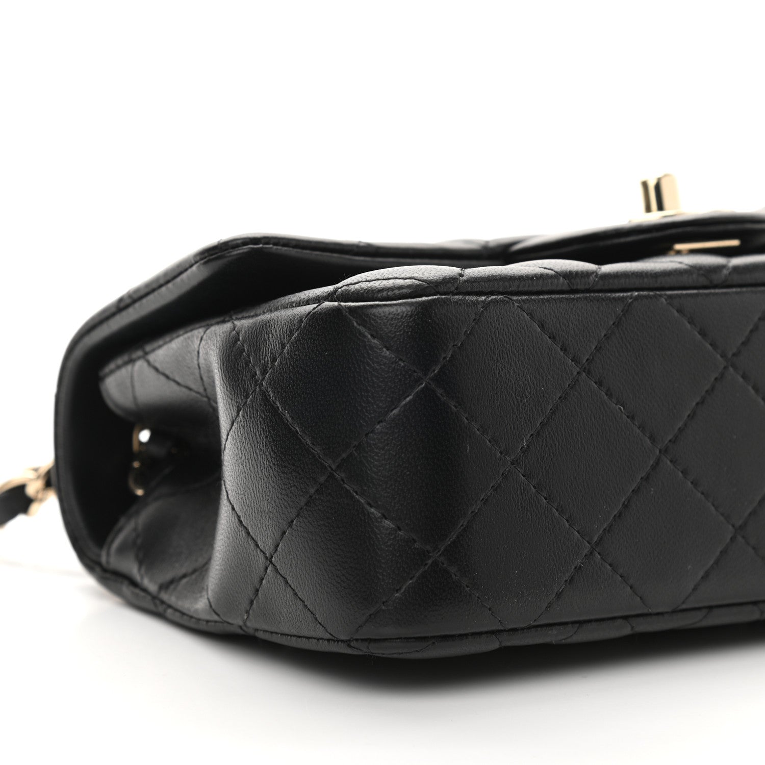 Chanel Lambskin Quilted Mini Rectangular Flap Black 9 of 16