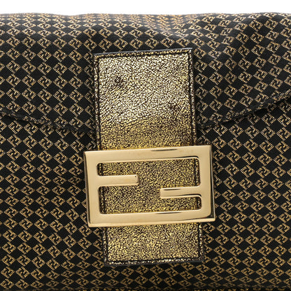 Fendi Micro Zucchino Baguette Black Gold 9 of 12