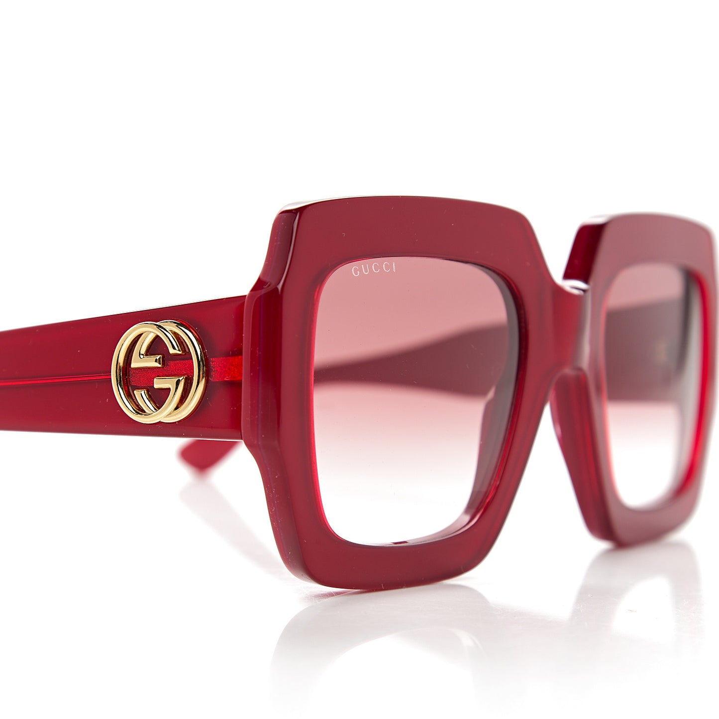 Square Web Frame GG0178S Sunglasses Red