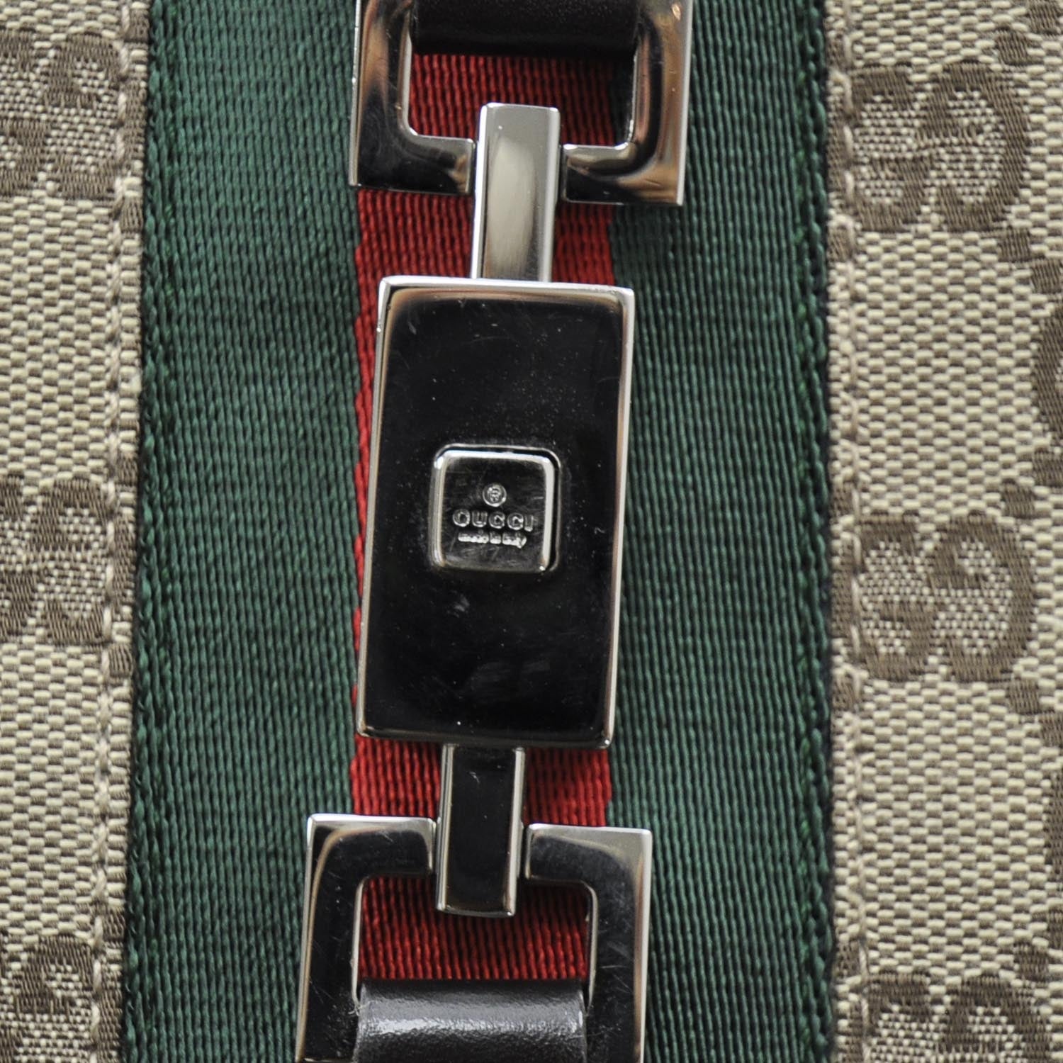 Gucci Monogram Web Jackie O Hobo 6 of 9