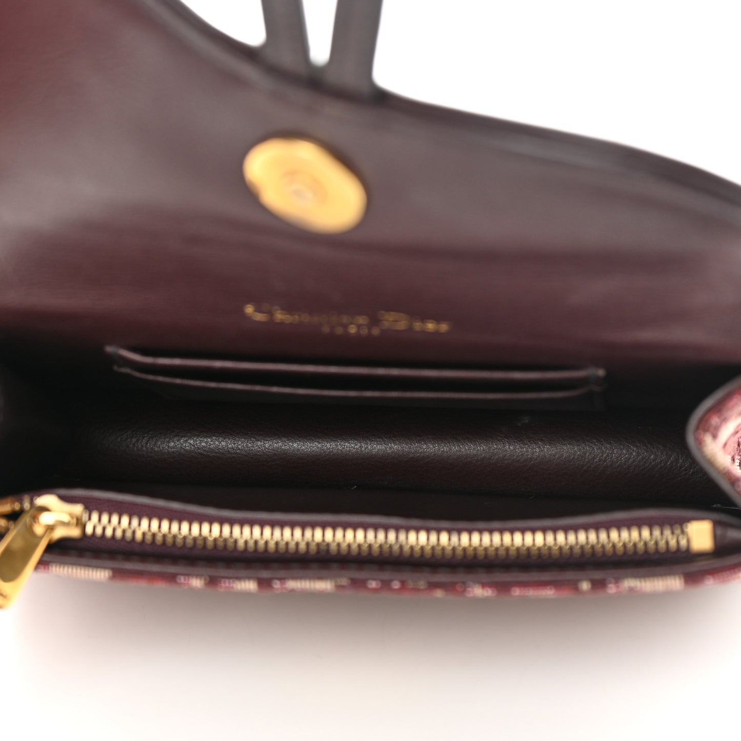 Oblique Saddle Belt Bag Bordeaux