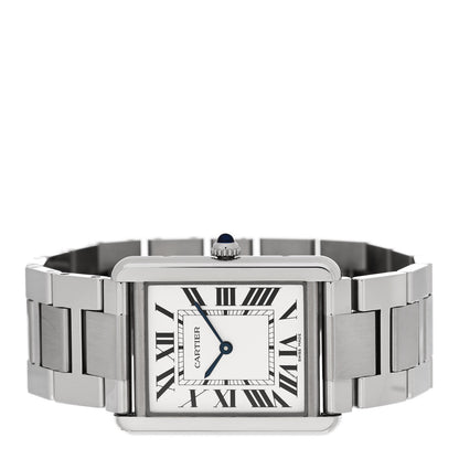 Cartier Stainless Steel 27mm Tank Solo Quartz Watch 2 of 5